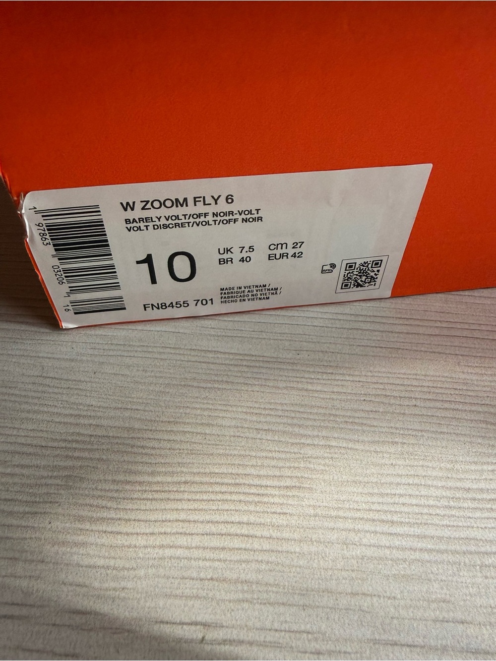 Nike Zoom Fly 6 - Lime Green. Women’s size 10 - Picture 8 of 8